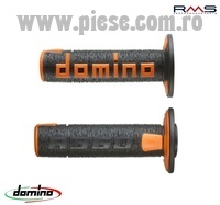 Set mansoane cross - enduro Domino - culoare: negru/portocaliu (lungime: 120 mm)